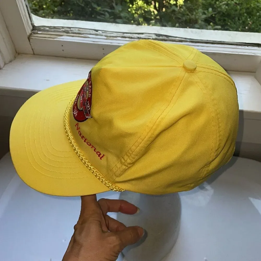 Vtg 1994 Winter National ‘55 ‘56‎ ‘57 Classic Chevy International yellow cap